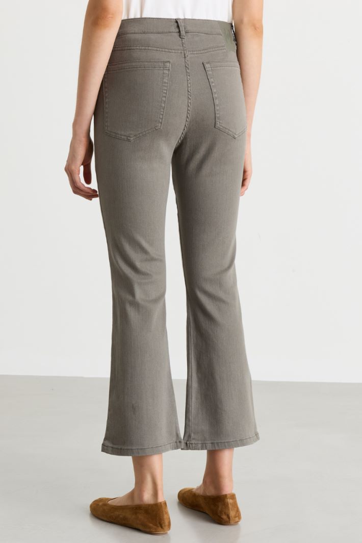 Stretch Bull Denim Jeans - GREY - Intrend - 4