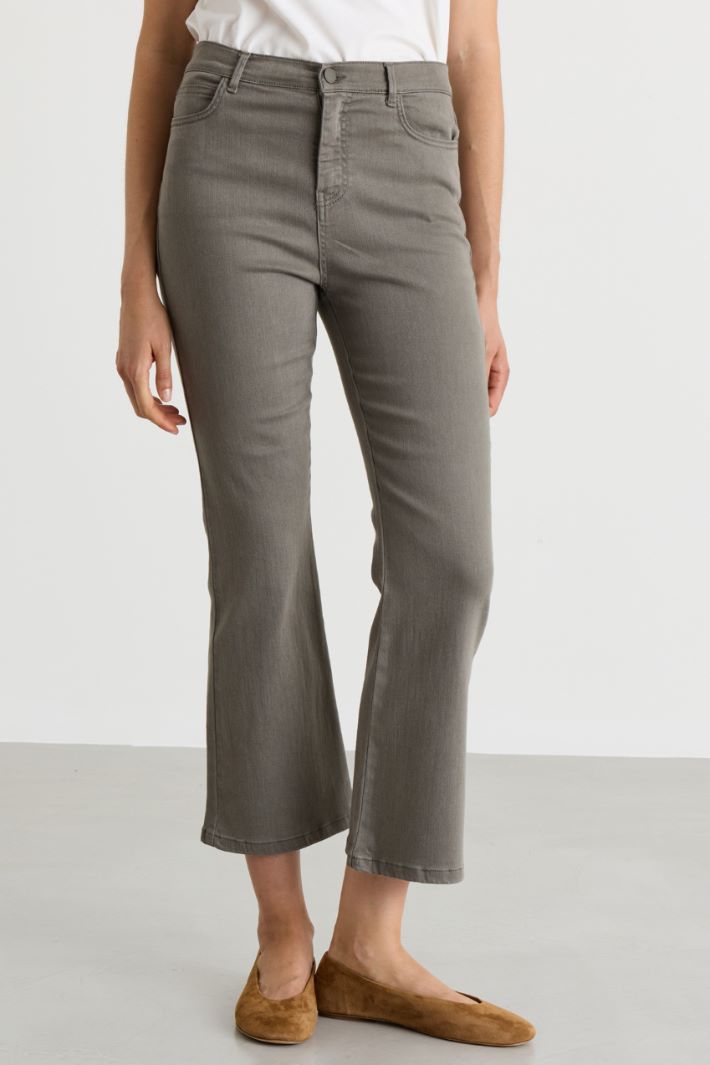 Stretch Bull Denim Jeans - GREY - Intrend - 2