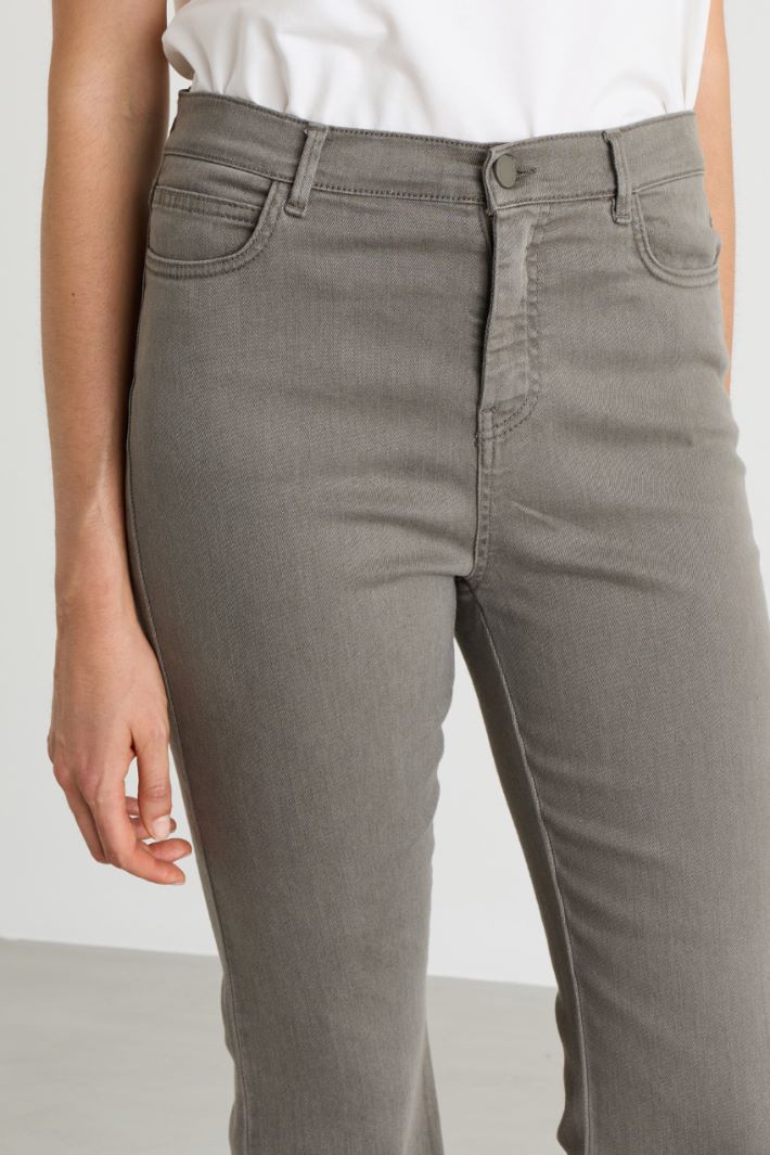 Stretch Bull Denim Jeans - GREY - Intrend - 3