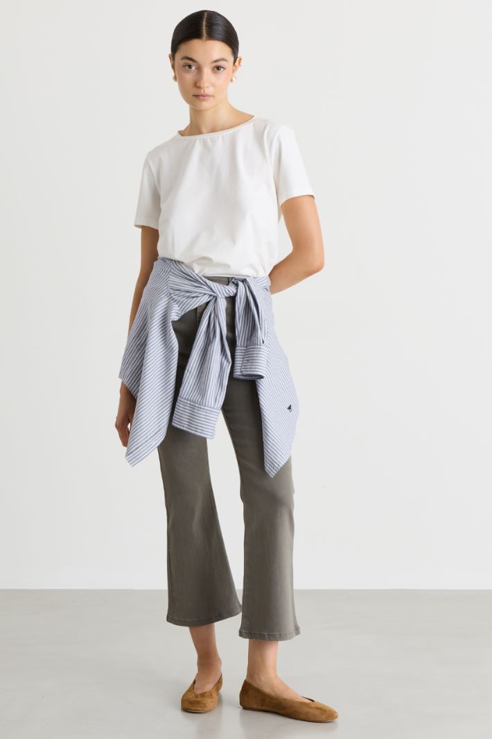 Stretch Bull Denim Jeans - GREY - Intrend