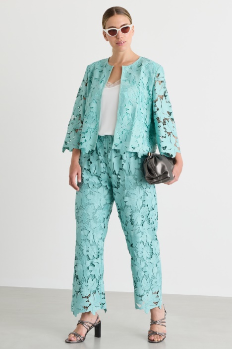 Macramé lace trousers - Intrend