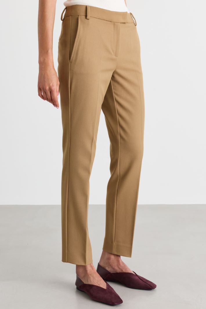Stretch Chino Trousers - CAMEL - Intrend - 2