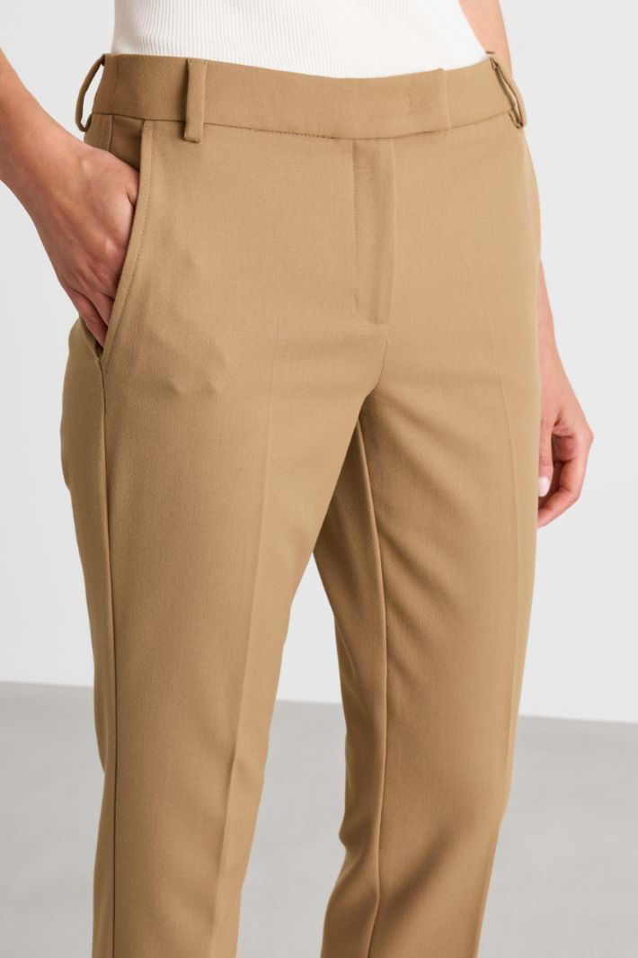 Stretch Chino Trousers - CAMEL - Intrend - 3