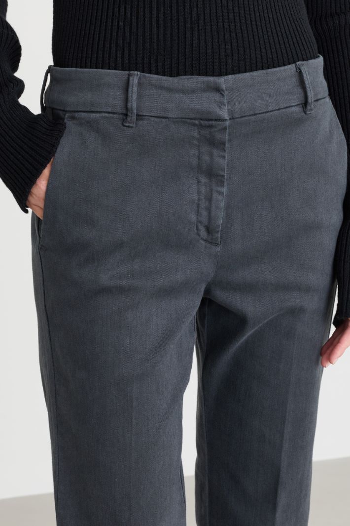 Wide-leg trousers - GREY - Intrend - 3
