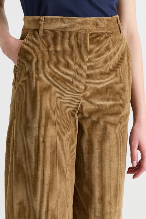 Pantalone dritto in velluto