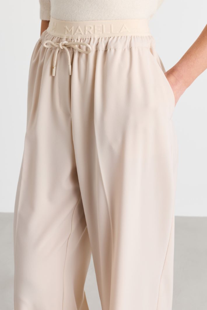 Drawstring joggers - IVORY - Intrend - 3