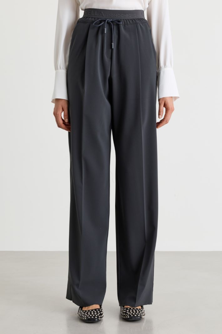 Drawstring joggers - GREY - Intrend - 2