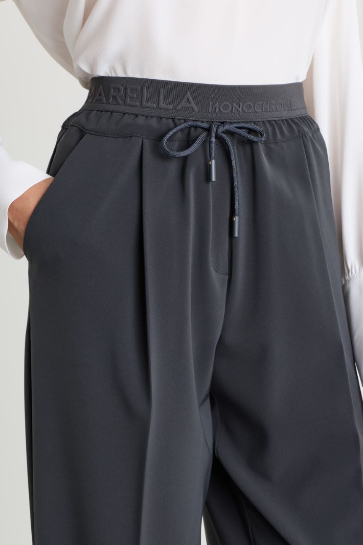 Drawstring joggers - GREY - Intrend - 3