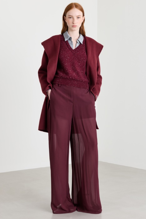 Layered Georgette Trousers - Intrend