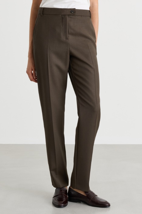 Pantalone chino in misto lana