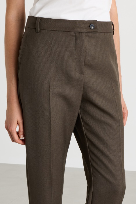 Pantalone chino in misto lana
