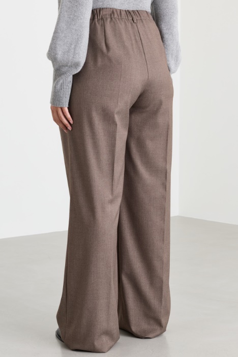 Pantalone ampio in flanella