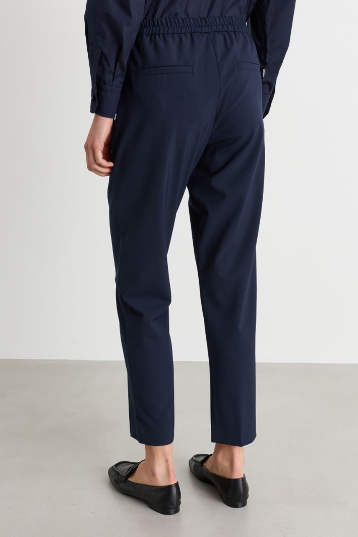Pantalone con coulisse - BLU - Intrend - 4