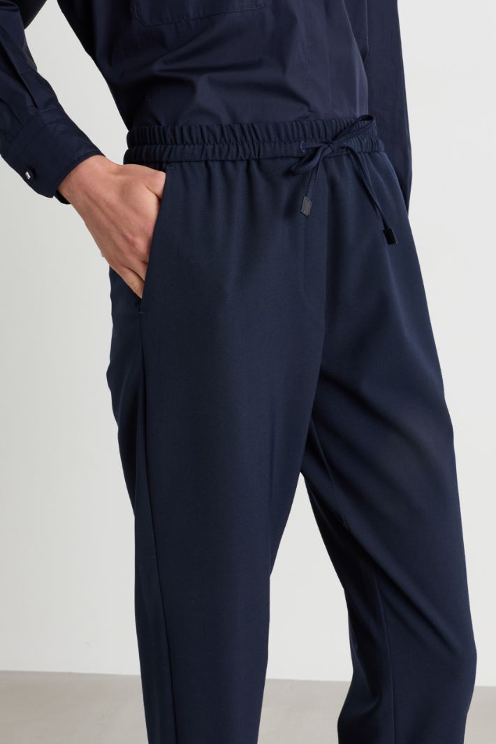 Pantalone con coulisse - BLU - Intrend - 3