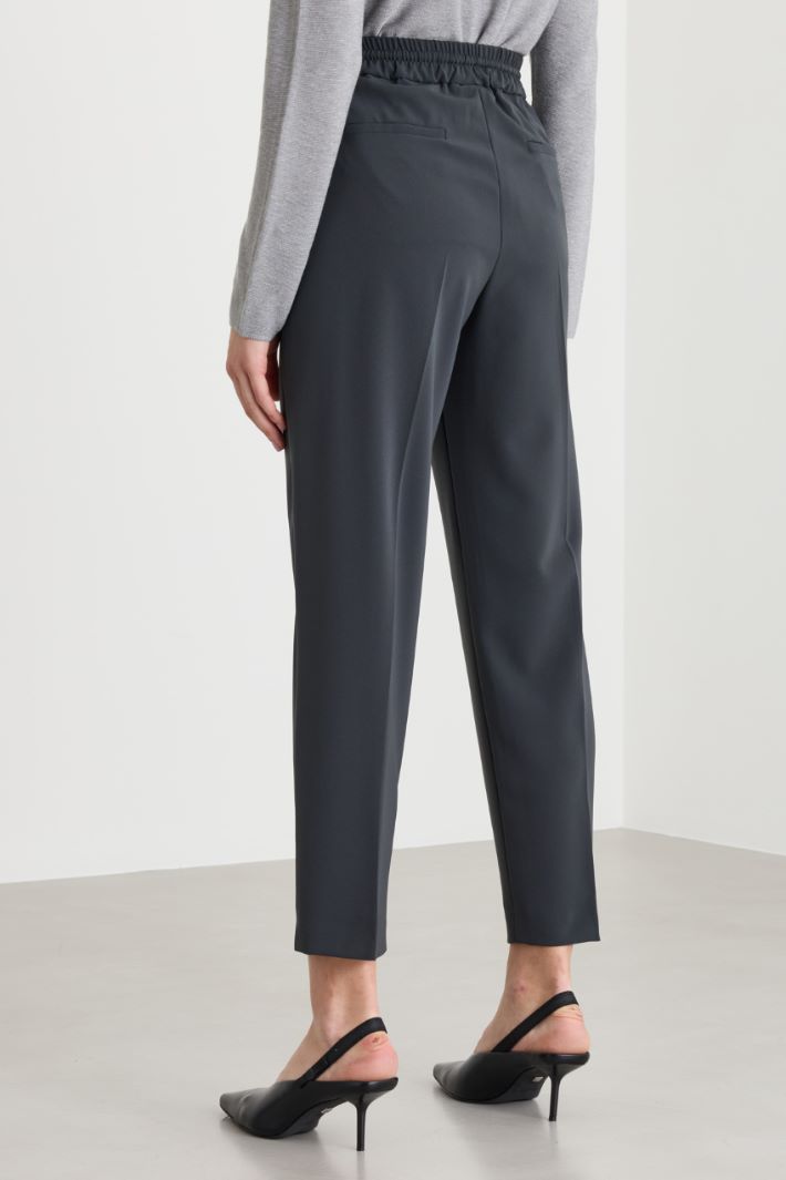 Jogger in twill stretch - GRIGIO - Intrend - 4