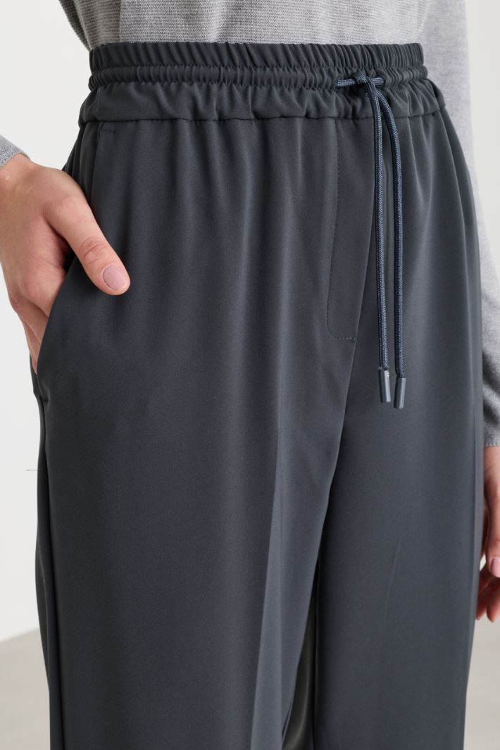 Jogger in twill stretch - GRIGIO - Intrend - 3