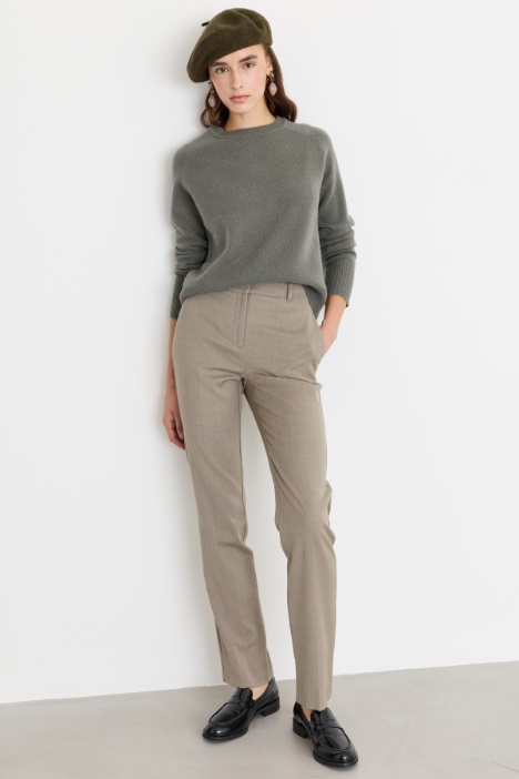Hose aus Stretch-Twill - Intrend