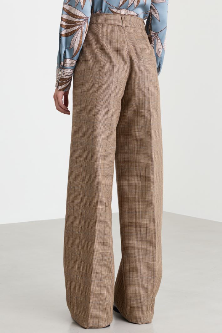 Pinstripe trousers - CAMEL BROWN - Intrend - 4