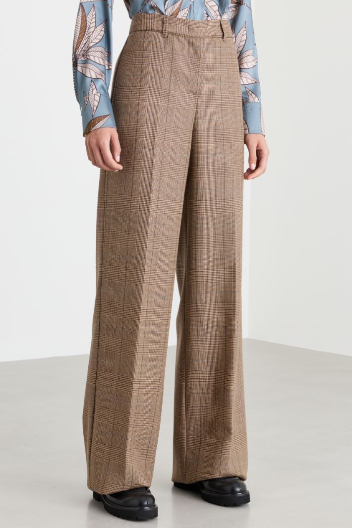 Pinstripe trousers - CAMEL BROWN - Intrend - 2
