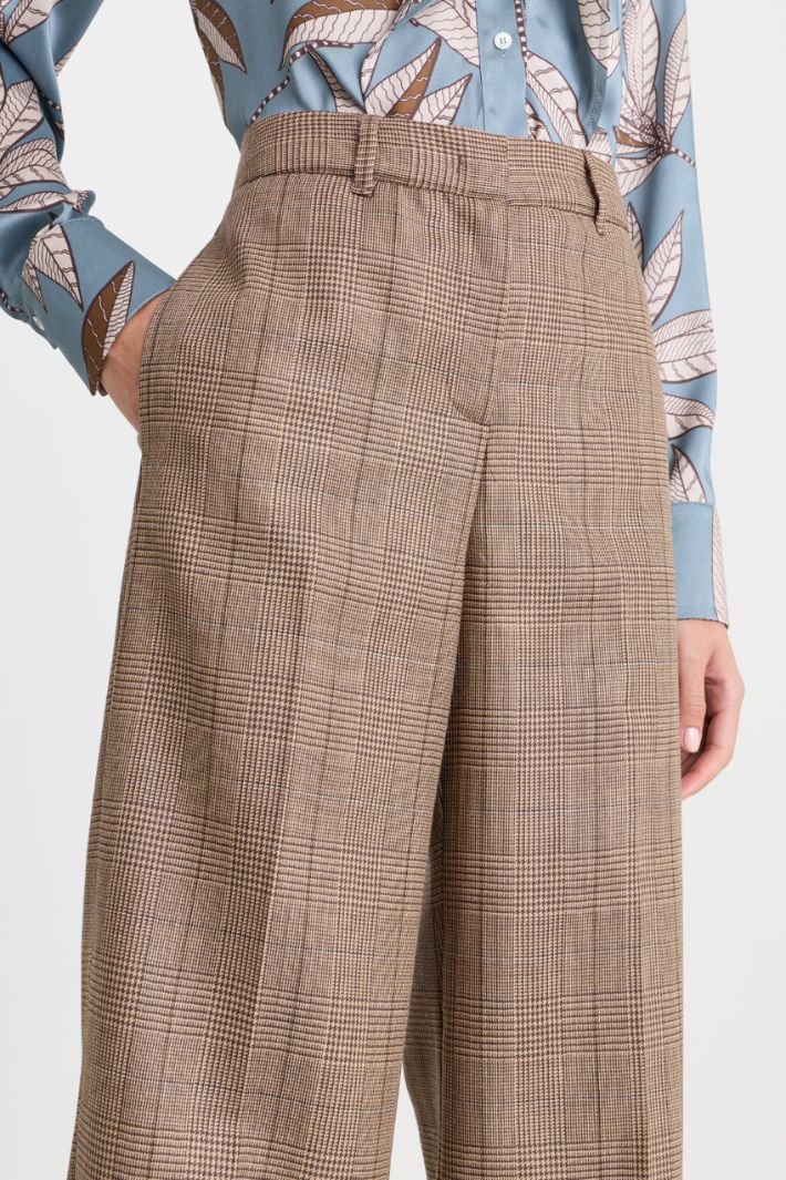 Pinstripe trousers - CAMEL BROWN - Intrend - 3