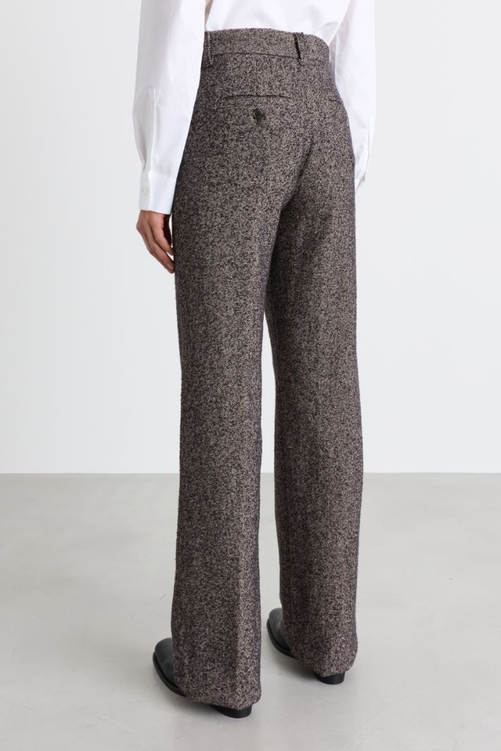 Tweed trousers - BROWN - Intrend - 4
