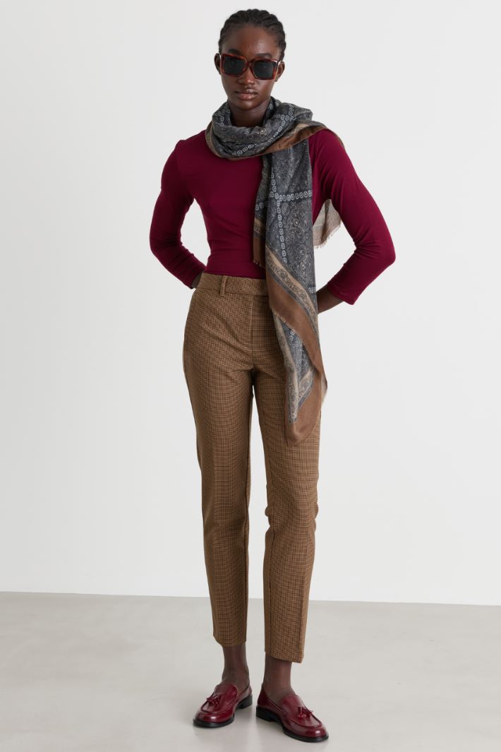 Stretch Chino Trousers - CAMEL - Intrend