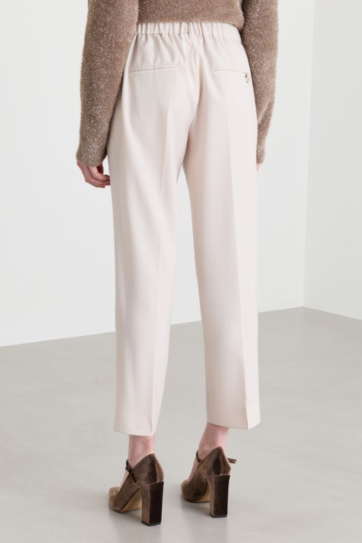 Pantalon en gabardine - BLANC - Intrend - 4