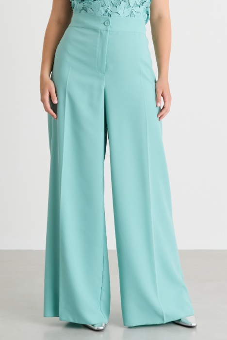 Pantalone in raso opaco