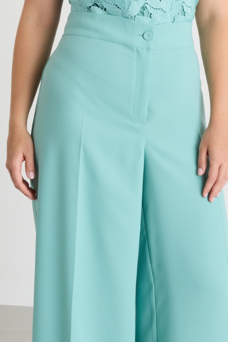 Pantalone in raso opaco