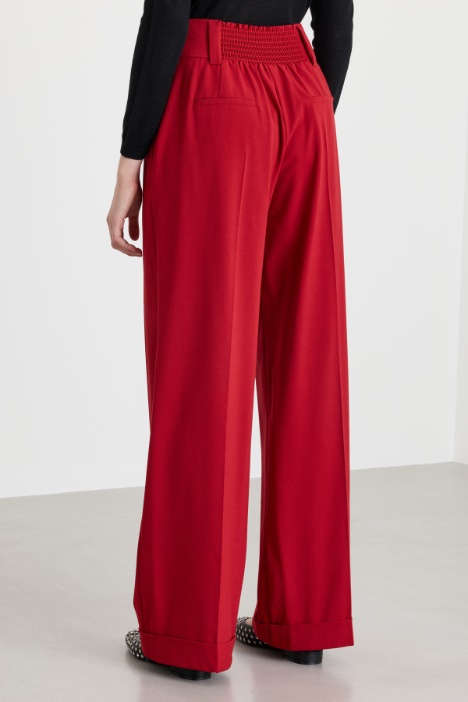 Pantalone con cintura alta