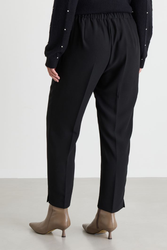 Pressed-crease trousers - BLACK - Intrend - 4