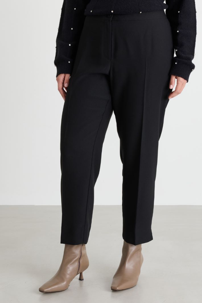 Pressed-crease trousers - BLACK - Intrend - 2