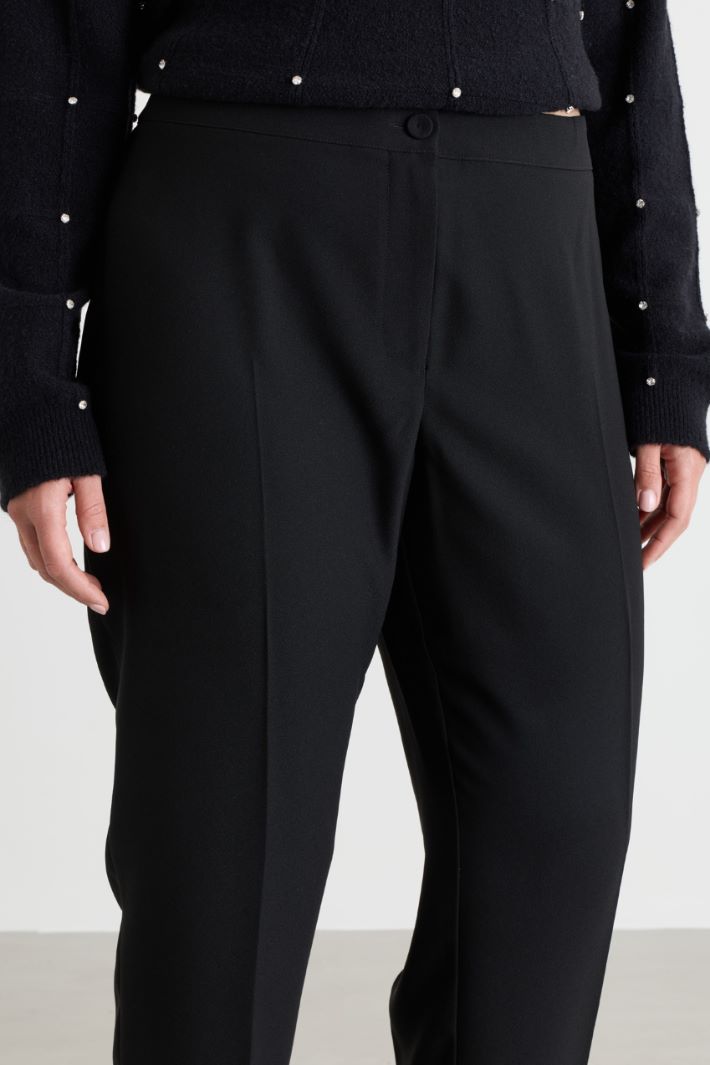 Pressed-crease trousers - BLACK - Intrend - 3