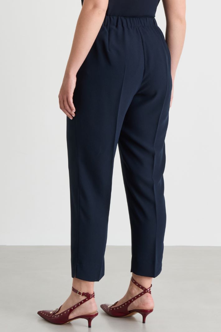 Pressed-crease trousers - BLUE - Intrend - 4