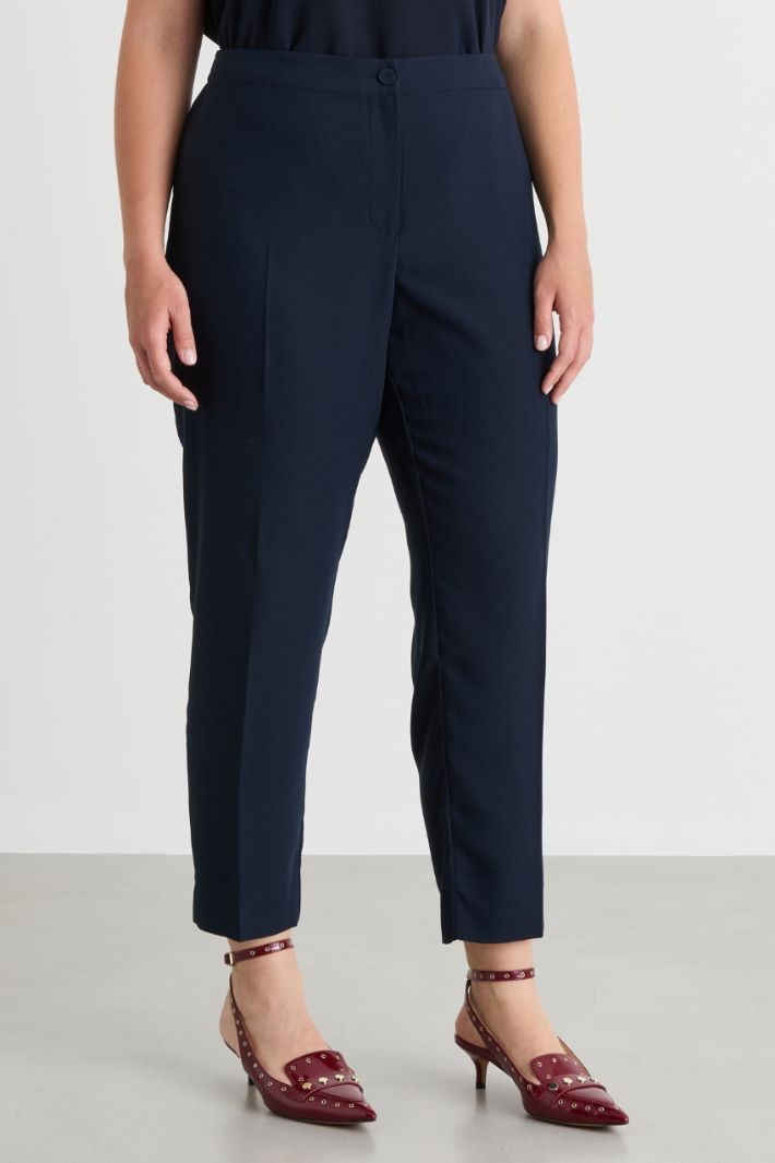 Pressed-crease trousers - BLUE - Intrend - 2