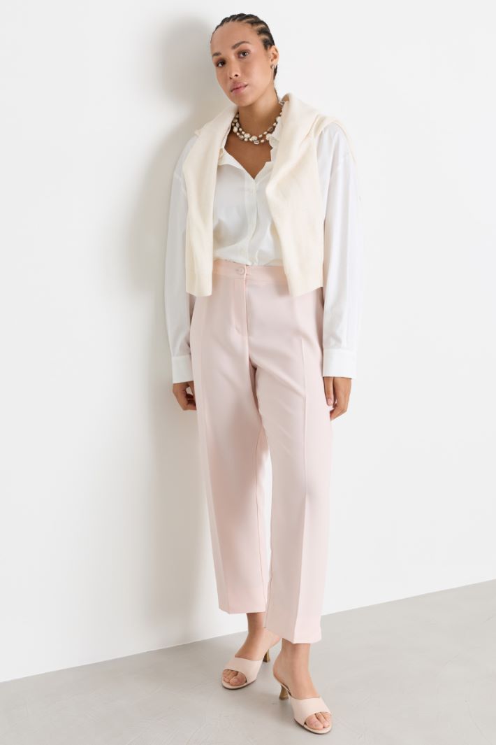 Pantalon à pli marqué - ROSE - Intrend