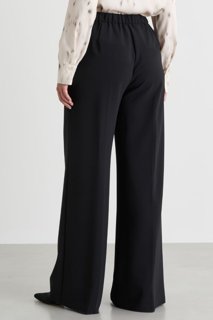 Bi-stretch cady trousers - BLACK - Intrend - 4