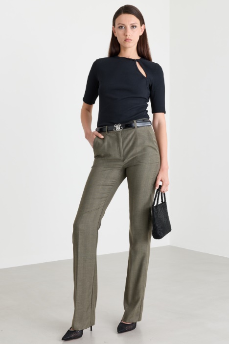 Chevron twill trousers - Intrend