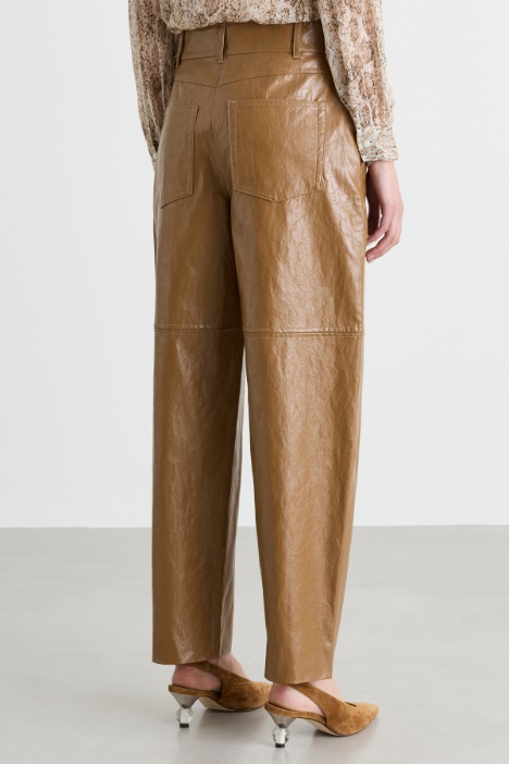 Pantalone in tessuto spalmato