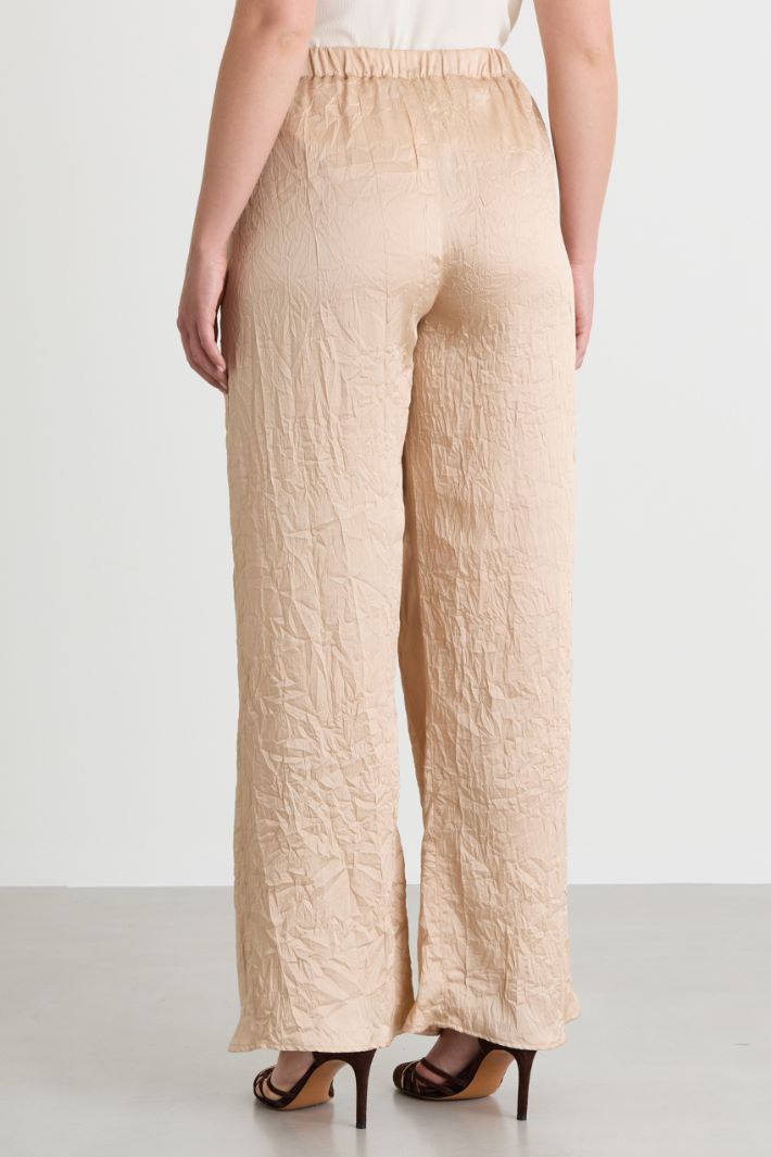 Crinkle Twill Trousers - CAMEL - Intrend - 4