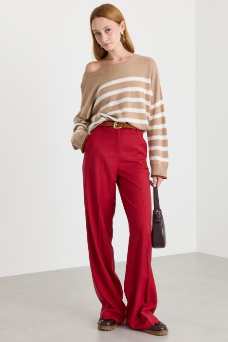 Fluid wide-leg trousers - Intrend