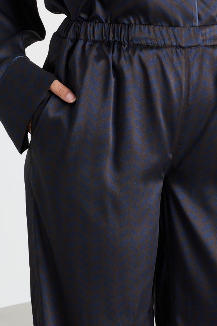 Pantalone in raso - NERO - Intrend - 3