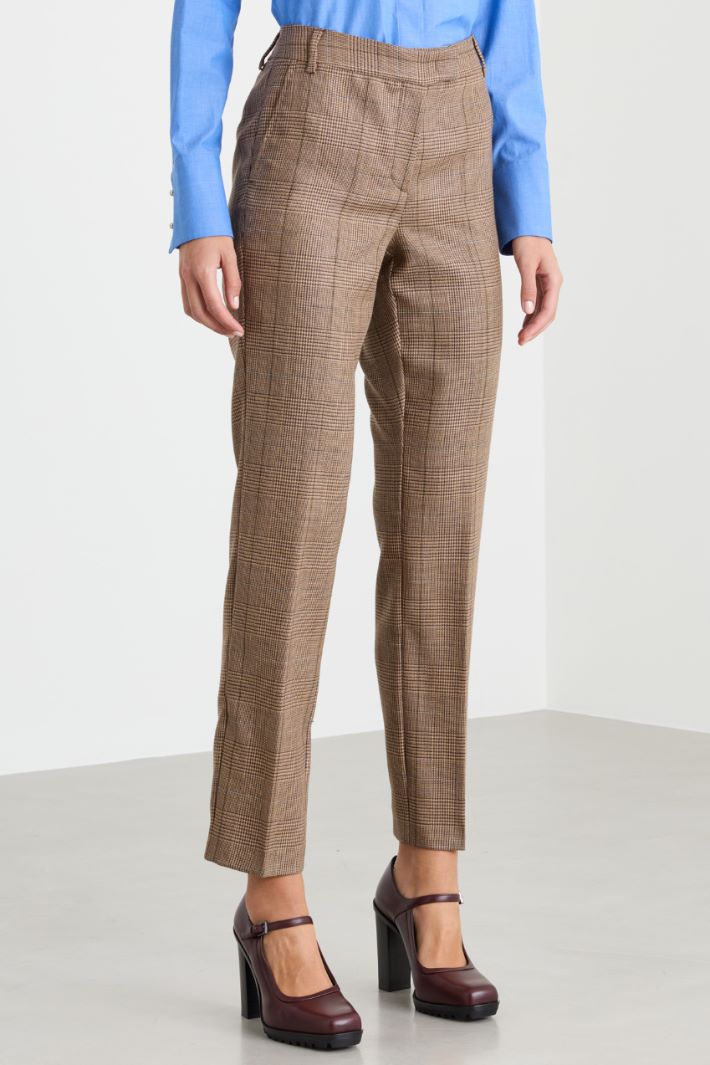 Slim-Fit Wool Twill Trousers - CAMEL - Intrend - 2