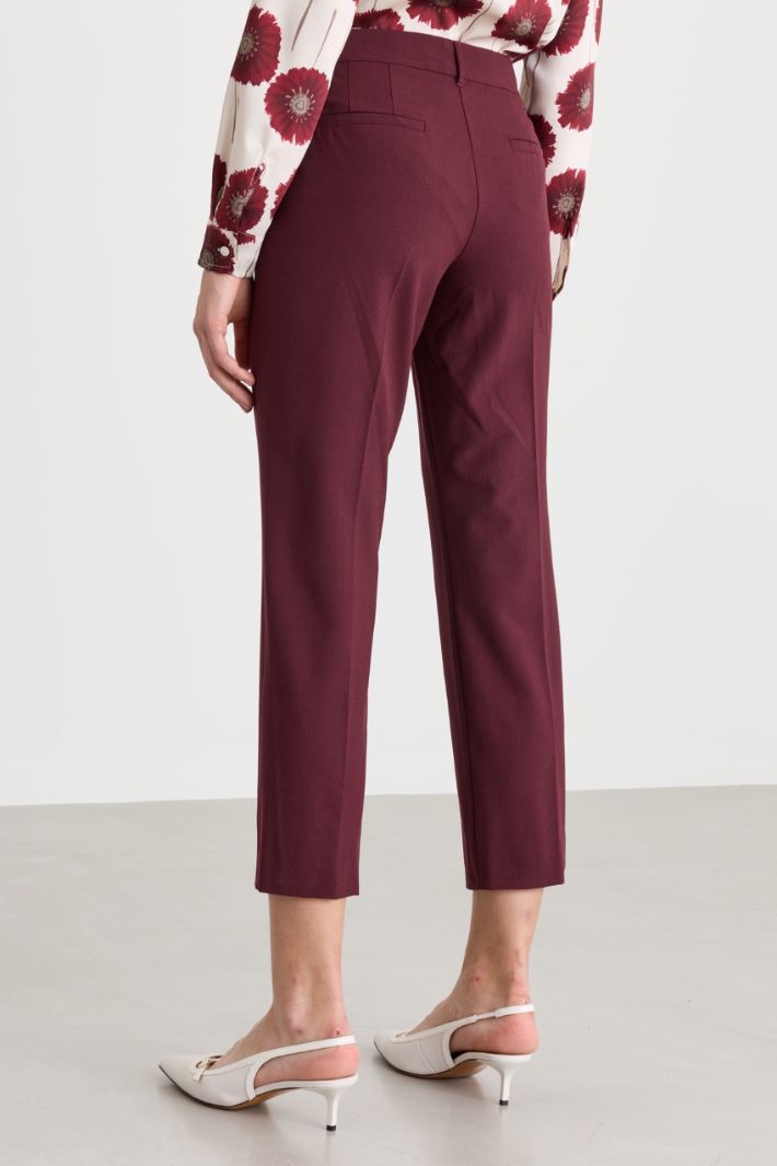 Pantalone in tela - BORDEAUX - Intrend - 4