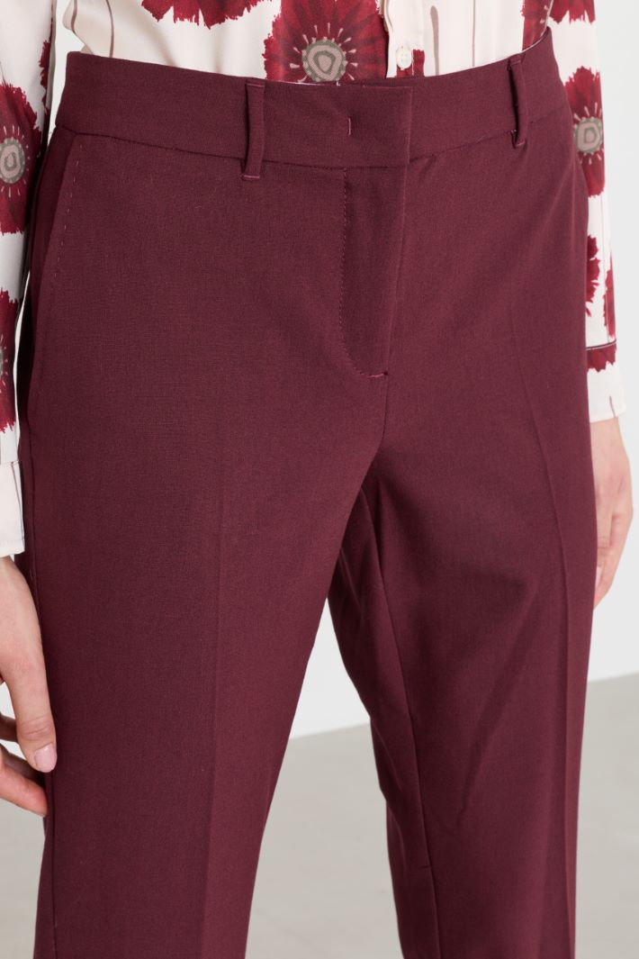 Pantalone in tela - BORDEAUX - Intrend - 3