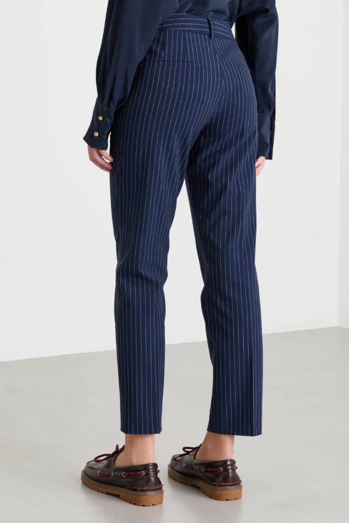Canvas trousers - BLUE - Intrend - 4