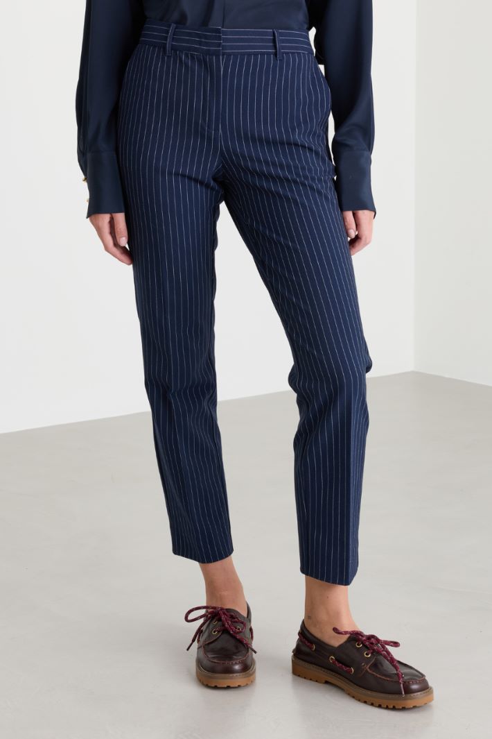 Canvas trousers - BLUE - Intrend - 2