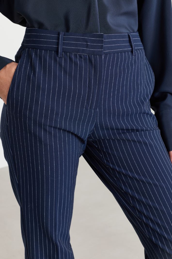 Canvas trousers - BLUE - Intrend - 3