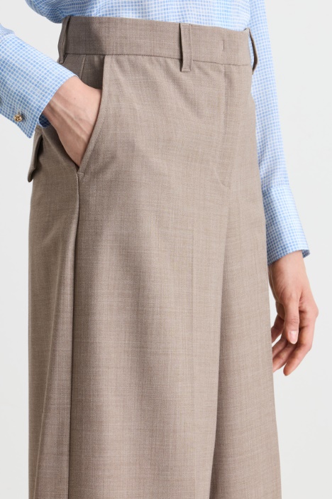 Bermuda in misto lana stretch