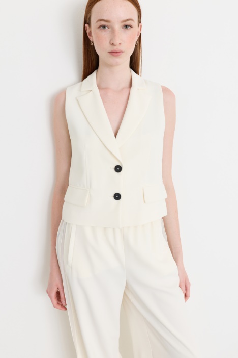 Matte satin waistcoat - Intrend